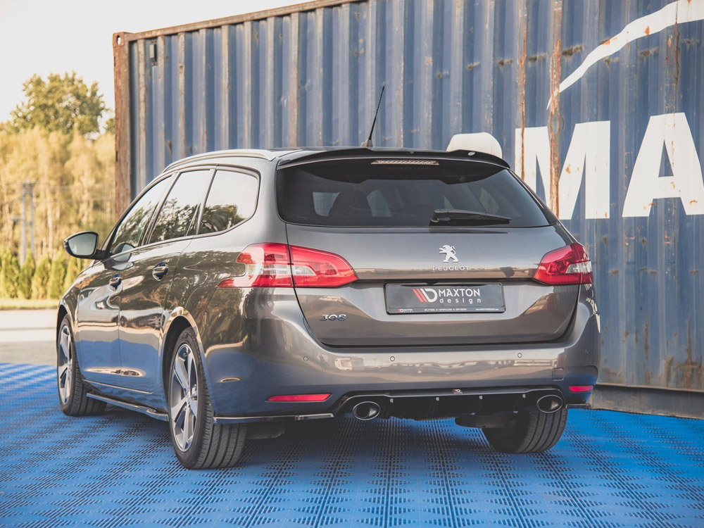Rear Valance + Exhaust Ends Imitation Peugeot 308 SW Mk2 Facelift - 2 