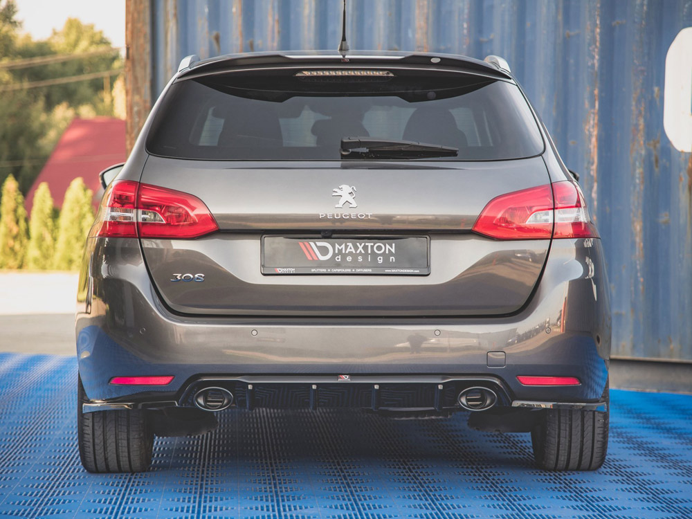 Rear Valance + Exhaust Ends Imitation Peugeot 308 SW Mk2 Facelift - 3 