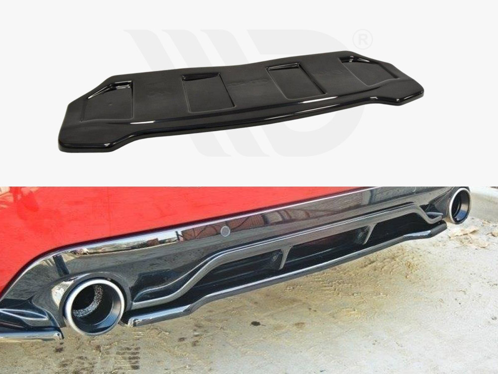 Central Rear Splitter Peugeot 308 II GTI (Without Vertical Bars) - 1 