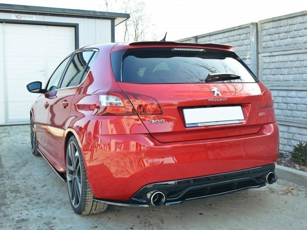 Central Rear Splitter Peugeot 308 II GTI (Without Vertical Bars) - 2 