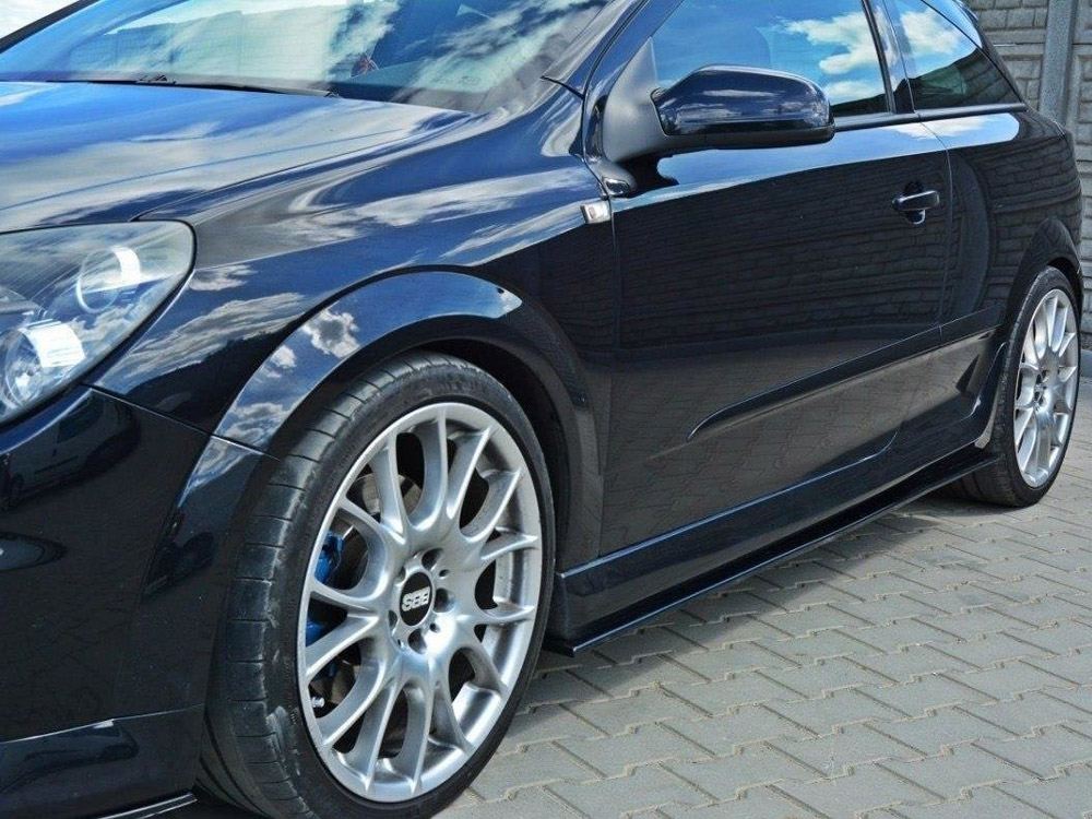Side Skirts Diffusers Opel Astra H (For OPC / VXR) - 2 