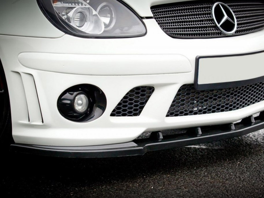 Front Splitter Mercedes SLK R170 For AMG 204 Bumper - Textured - 2 