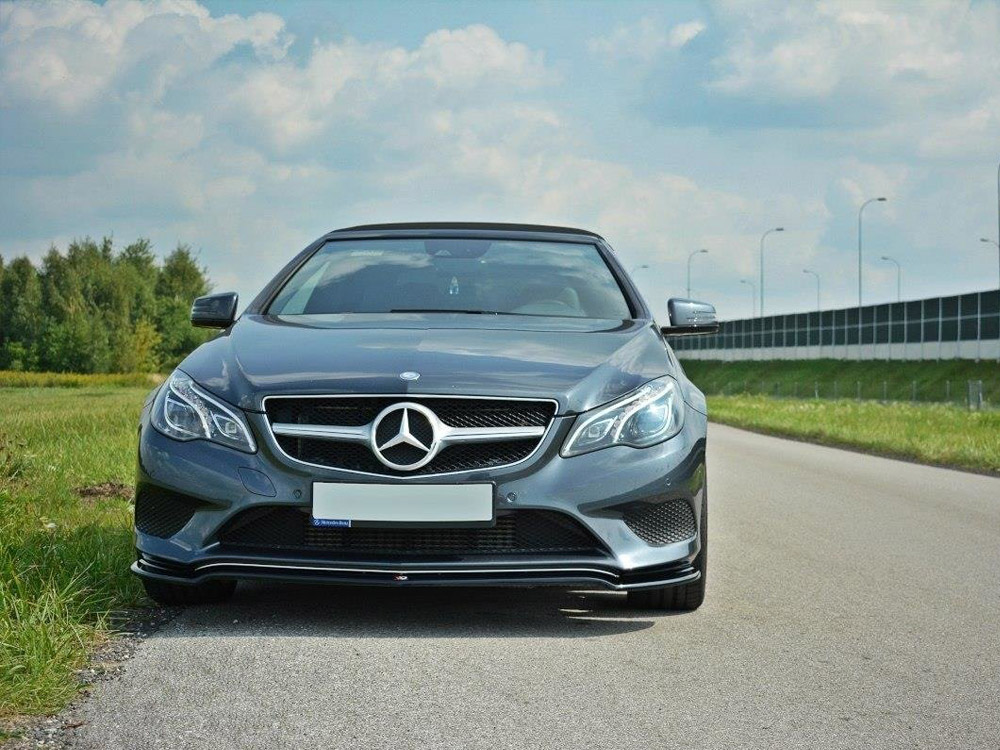 Front Splitter V.1 Mercedes - Benz E Coupe / Cabrio C207 Facelift / A207 Facelit - 2 