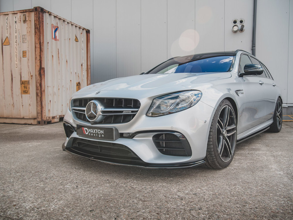 Front Splitter V.2 Mercedes E63 AMG Estate / Saloon S213 / W213 - Carbon Look - 2 