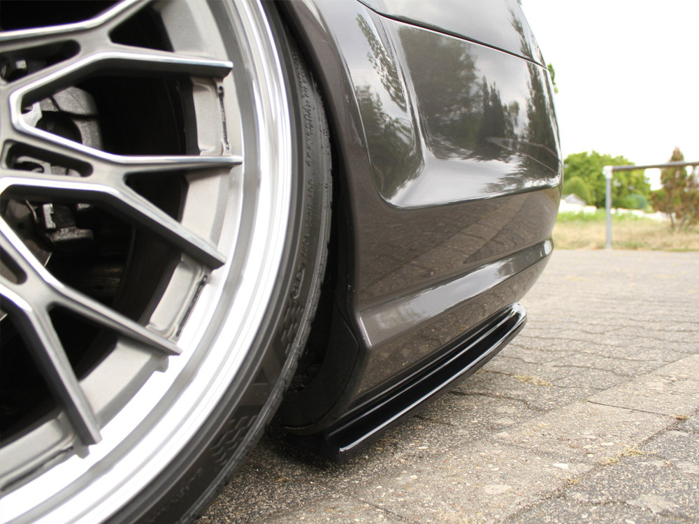 Rear Side Splitters Mercedes CL 500 C216 Amgline (2006-2010) - Textured - 3 