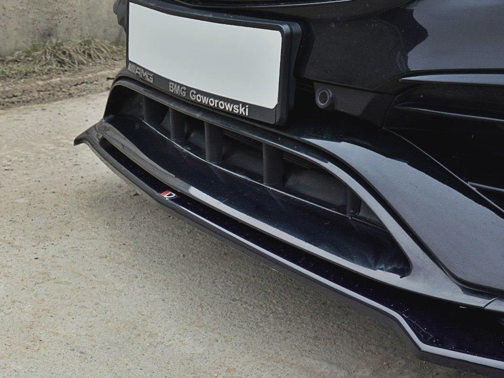 Front Splitter V.2 Mercedes CLA 45 AMG C117 (Facelift) (2017-UP) - Textured - 4 