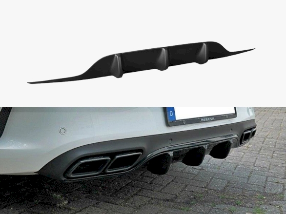 Rear Valance Mercedes C 205 63 AMG Coupe (2016-2018) - Textured
