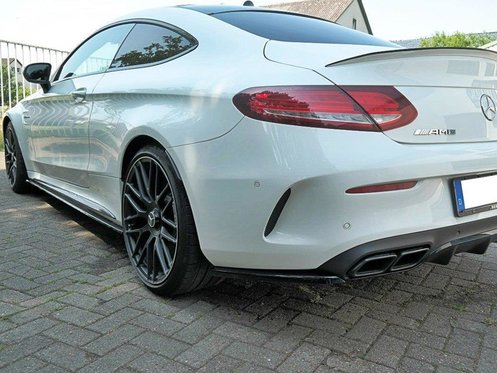 Rear Side Splitters Mercedes C 205 63 AMG Coupe (2016-2018) - 2 