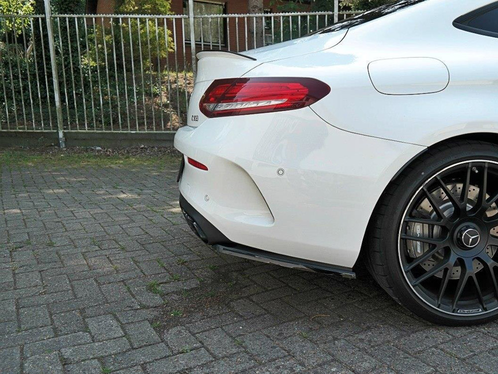Rear Side Splitters Mercedes C 205 63 AMG Coupe (2016-2018) - 3 