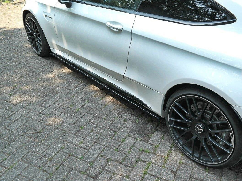 Side Skirts Splitters Mercedes C 205 63 AMG Coupe (2016-2018) - 4 
