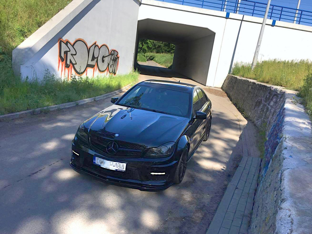 Front Splitter Mercedes-Benz C63 AMG Sedan / Estate W204 / S204 Facelift - 3 