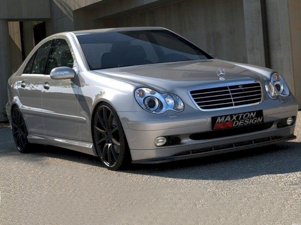 Mercedes C-class W203 Front Splitter (For Standard Version) 2000-2004 - Textured