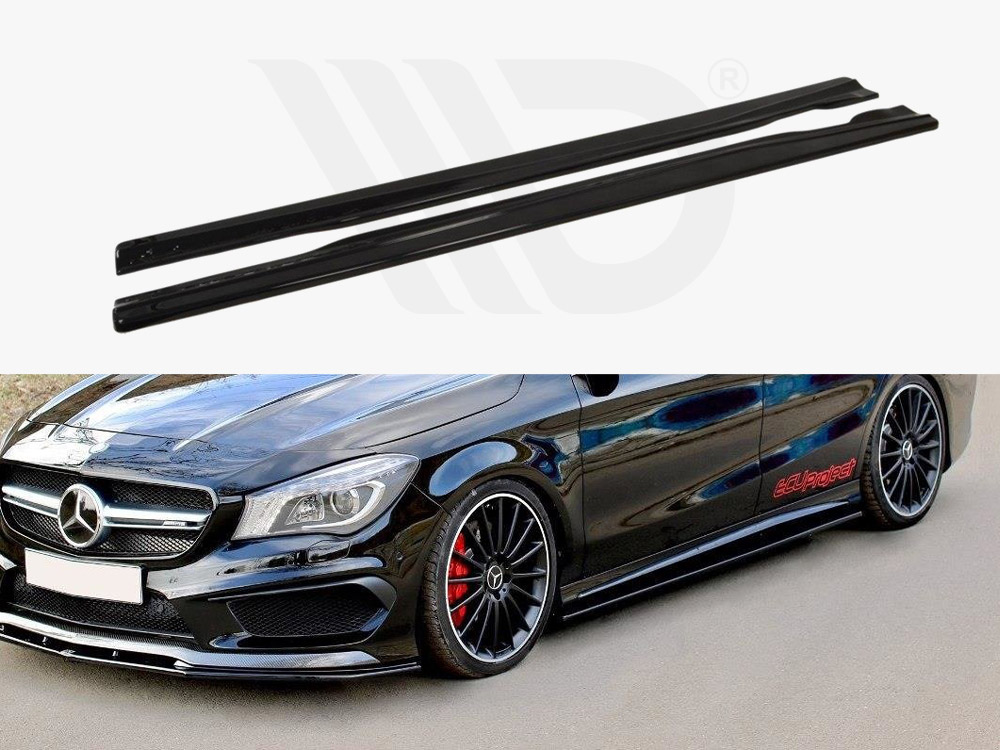 Side Skirts Diffusers Mercedes CLA 45 AMG C117/A45 AMG W176 (Preface) - 1 