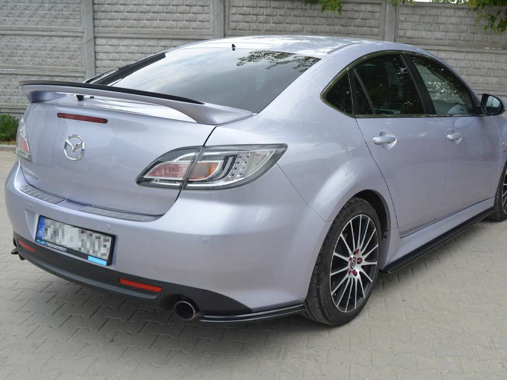 Spoiler Extension CAP  Mazda 6 MK2 Sport Hatch (Gh-series) Pre-facelift (2008-2010) - Textured - 2 