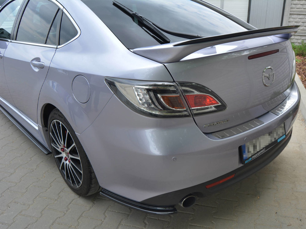 Spoiler Extension CAP  Mazda 6 MK2 Sport Hatch (Gh-series) Pre-facelift (2008-2010) - Textured - 3 