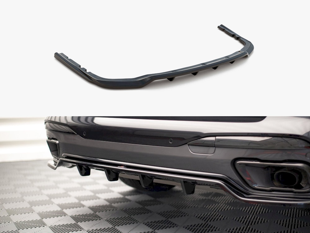 Central Rear Splitter (Vertical Bars) BMW X7 M-Pack G07 - 1 