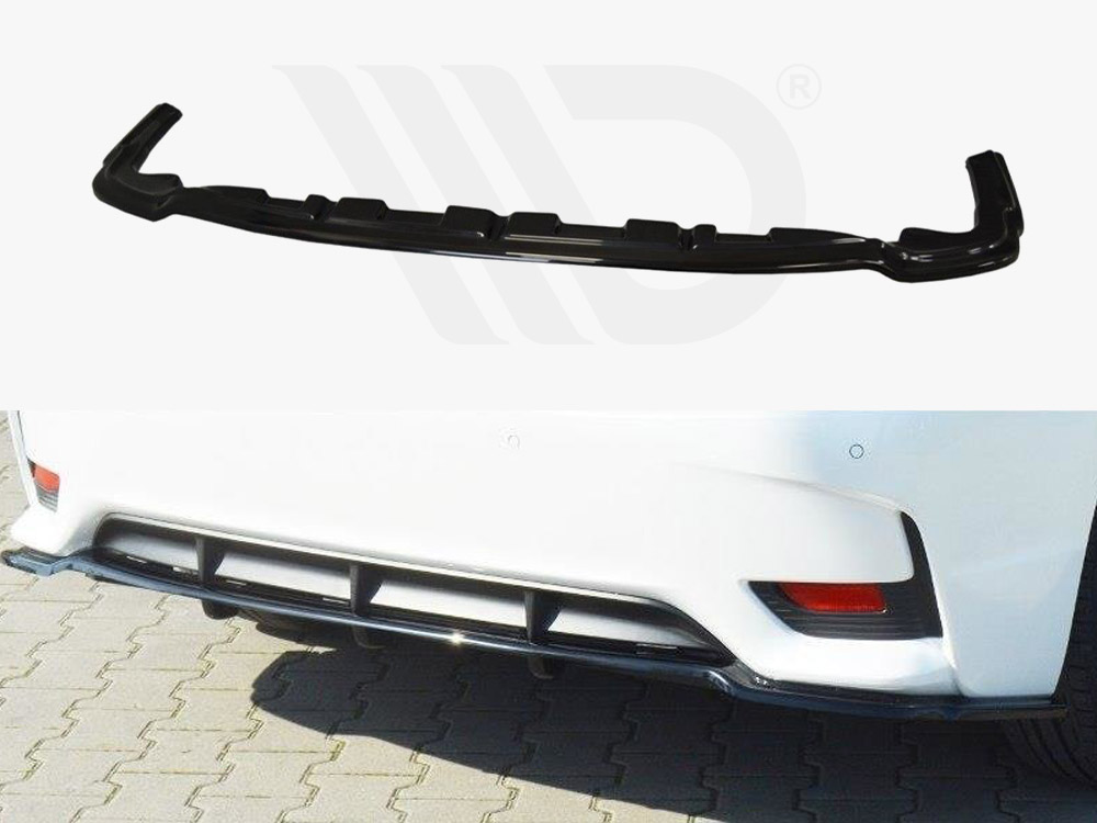 Central Rear Splitter (Vertical Bars) Lexus CT Mk1 Facelift - 1 