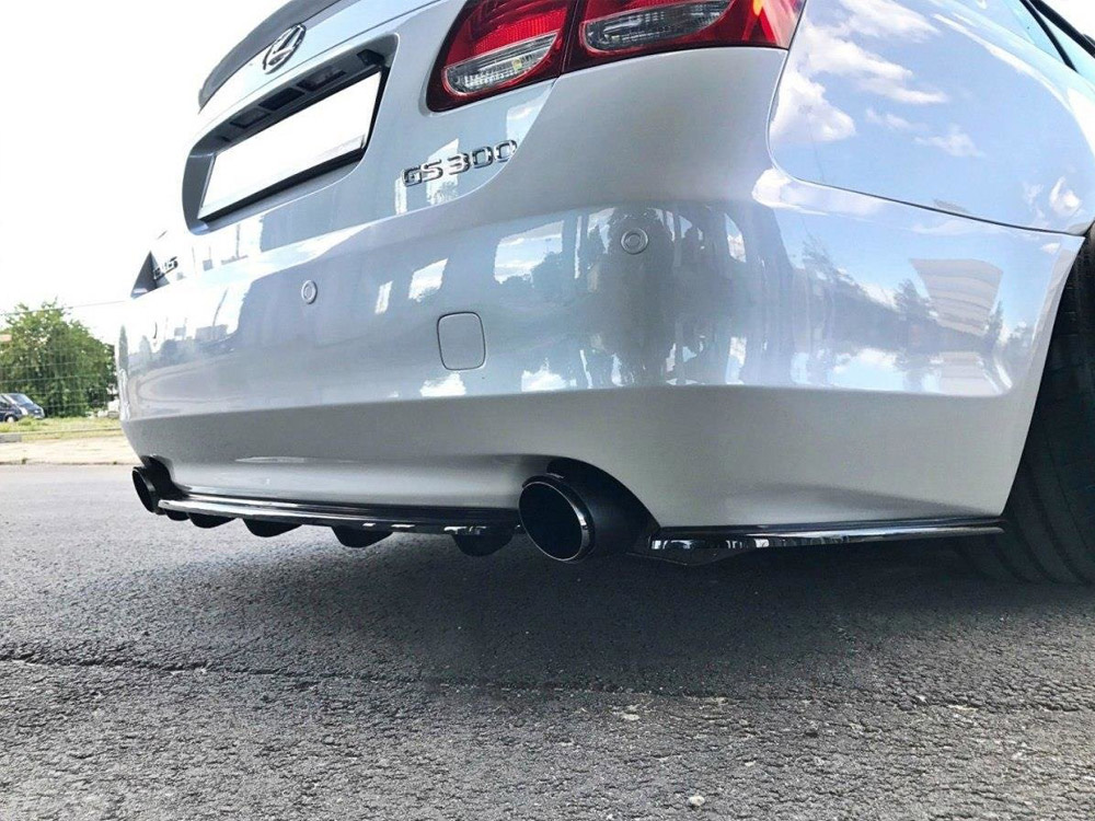 Central Rear Splitter (Vertical Bars) Lexus GS 300 Mk3 Facelift  - 2 