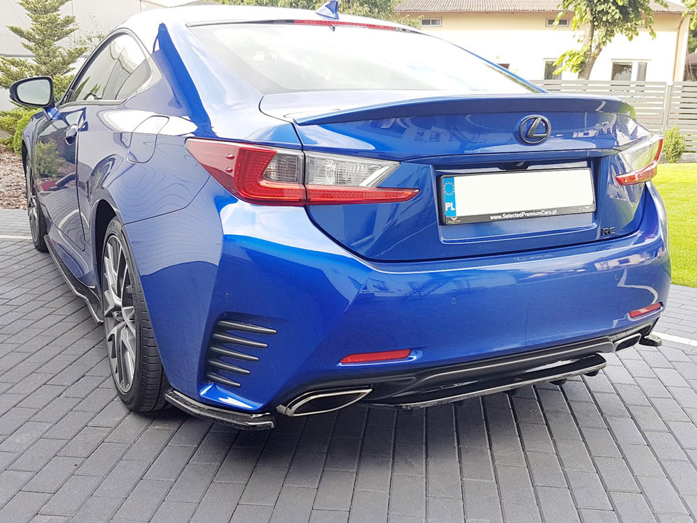 Central Rear Splitter (With Vertical Bars) Lexus RC (2014-UP) - 1 