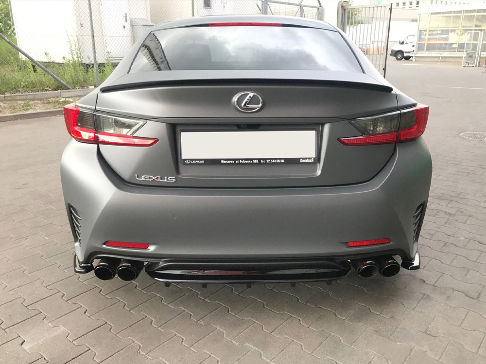 Central Rear Splitter (With Vertical Bars) Lexus RC (2014-UP) - 3 