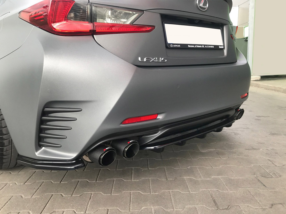 Central Rear Splitter (With Vertical Bars) Lexus RC (2014-UP) - 4 
