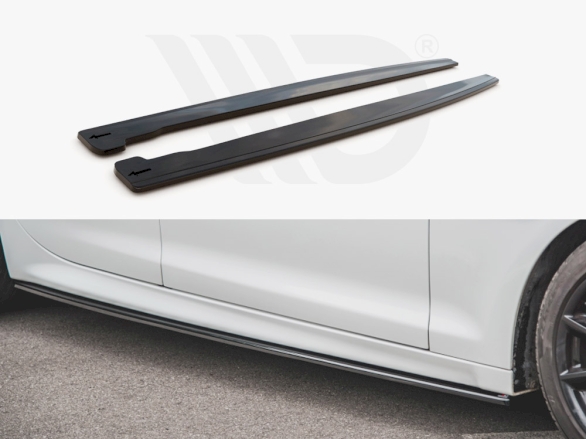 Side Skirts Splitters Jaguar XJ X351 Facelift (2015-2019) - Carbon Look