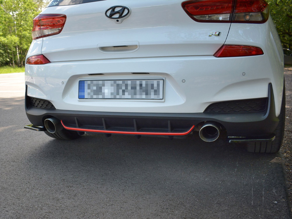 Rear Valance Hyundai I30 Mk3 N - Carbon Look - 2 