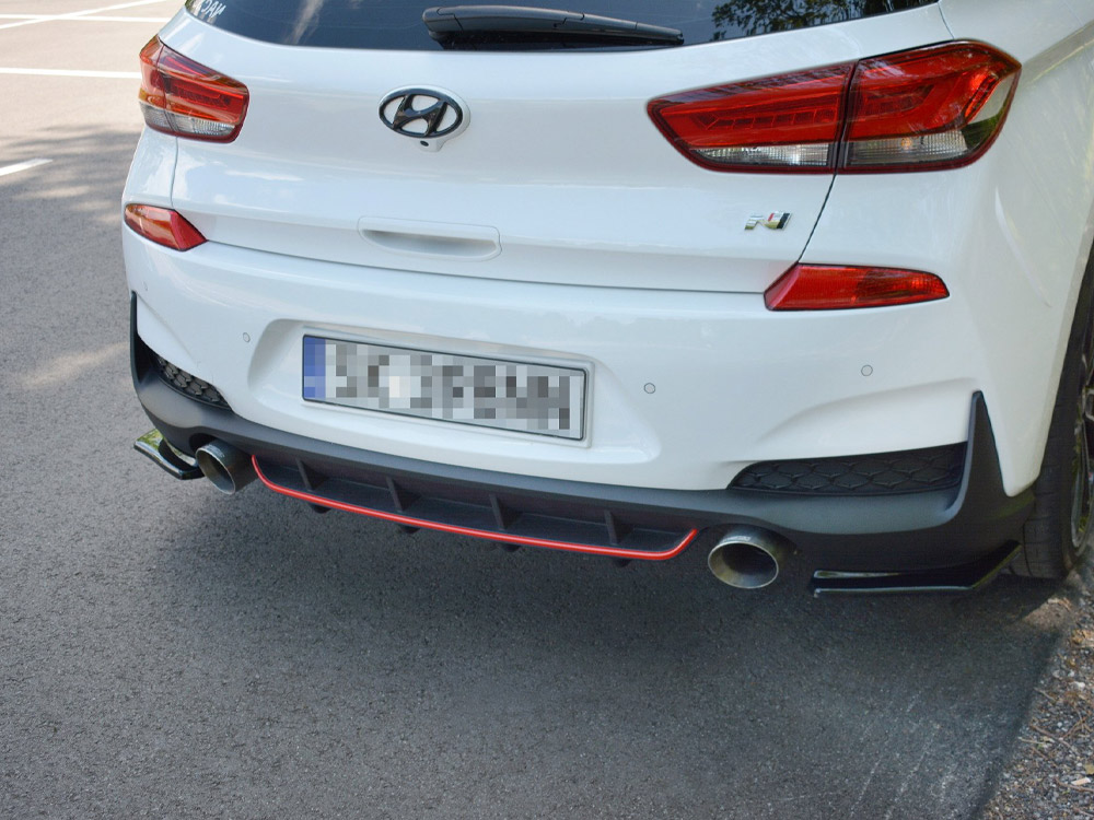 Rear Valance Hyundai I30 Mk3 N - Carbon Look - 3 