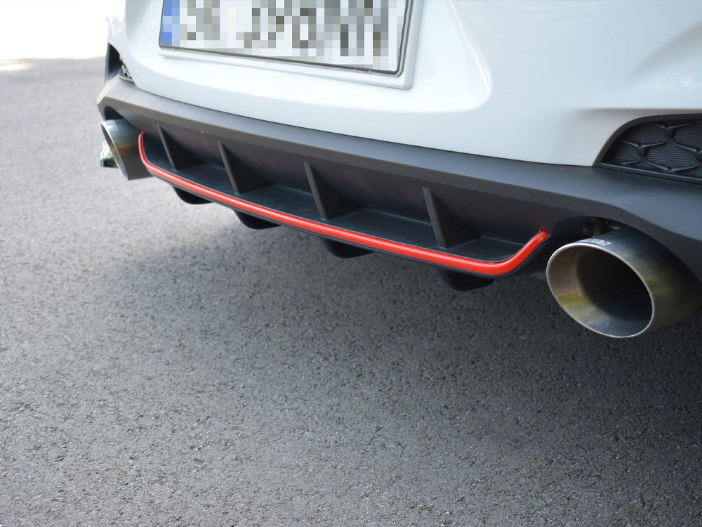 Rear Valance Hyundai I30 Mk3 N - Carbon Look - 4 