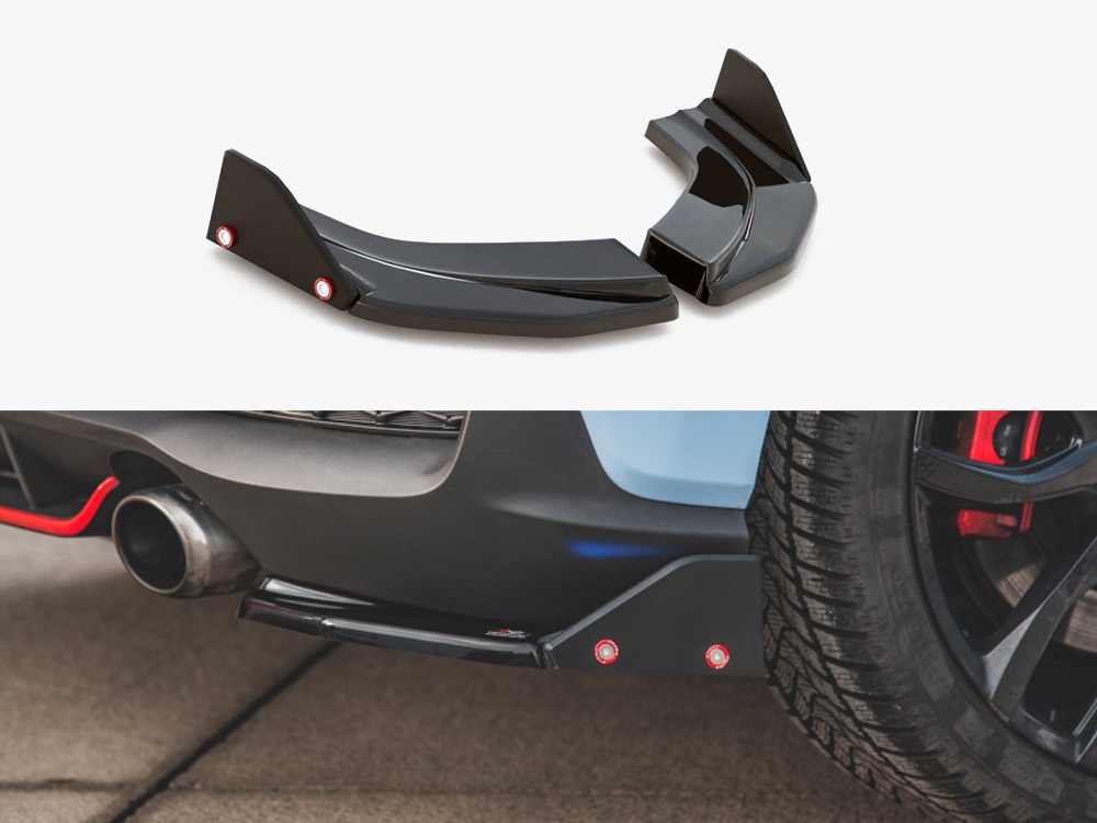 Rear Side Splitters V.6 + Flaps Hyundai I30 N Mk3 Hatchback - 1 