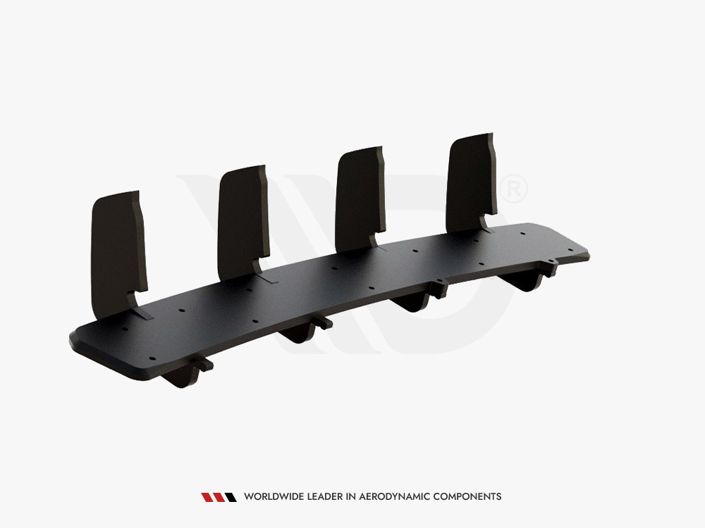 Street PRO Rear Diffuser V.2 Hyundai I30 N Mk3 Hatchback - Black-Red - 6 