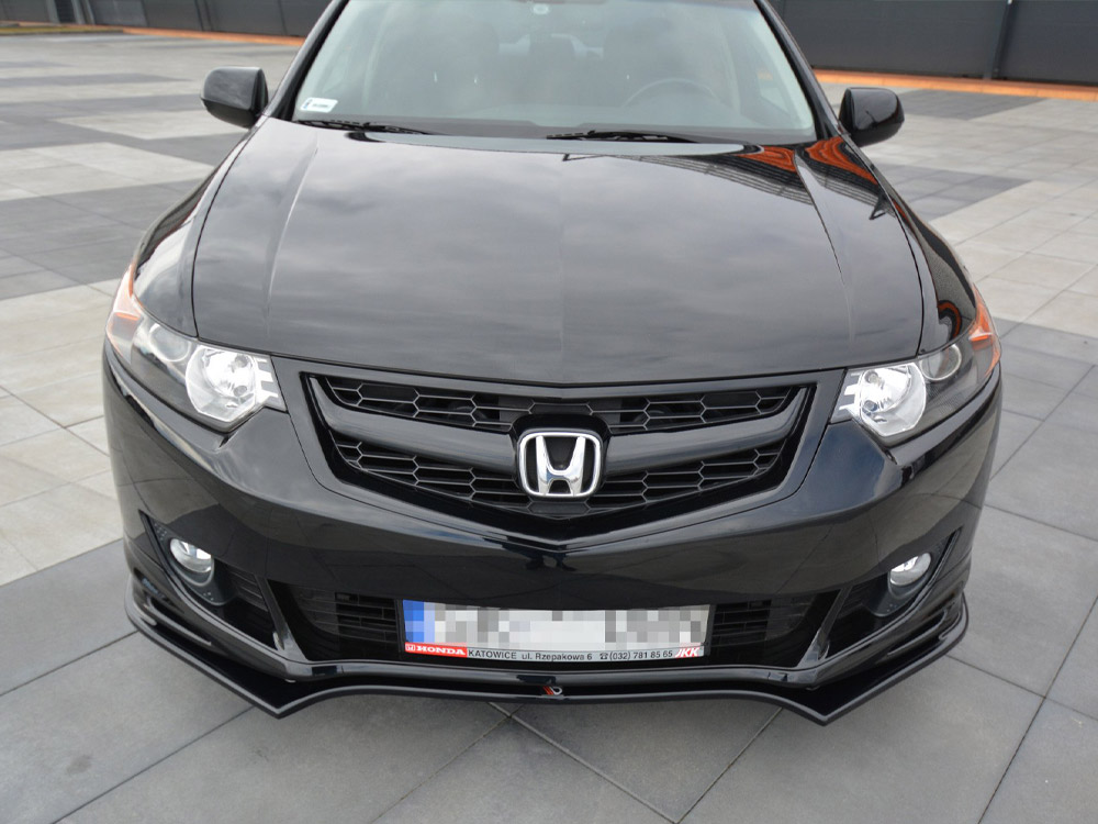 Front Splitter Honda Accord MK8 Type-s (Cu-series) Pre-facelift Sedan (2009-2011) - Carbon Look - 3 