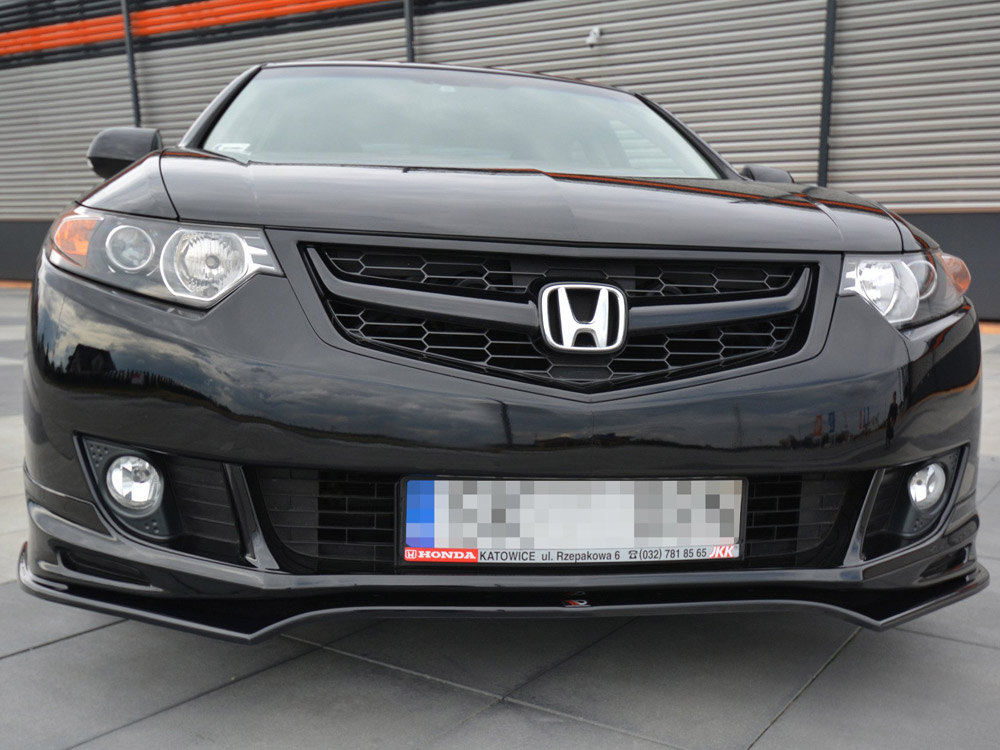 Front Splitter Honda Accord MK8 Type-s (Cu-series) Pre-facelift Sedan (2009-2011) - Carbon Look - 4 