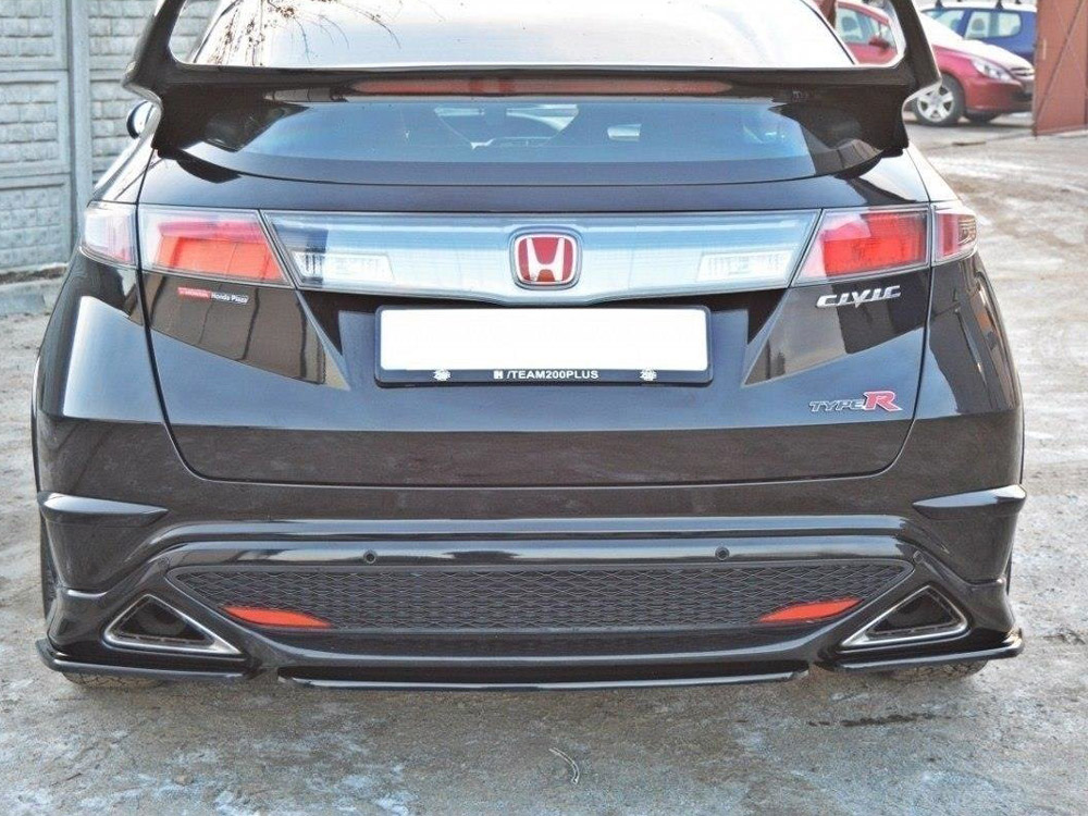 Central Rear Splitter Honda Civic VIII Type S/R (Without Vertical Bars) - 4 