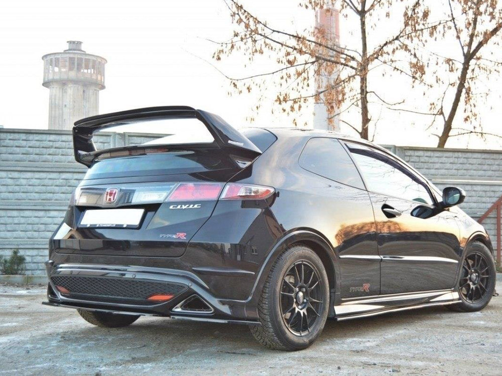 Central Rear Splitter Honda Civic VIII Type S/R (Without Vertical Bars) - 3 