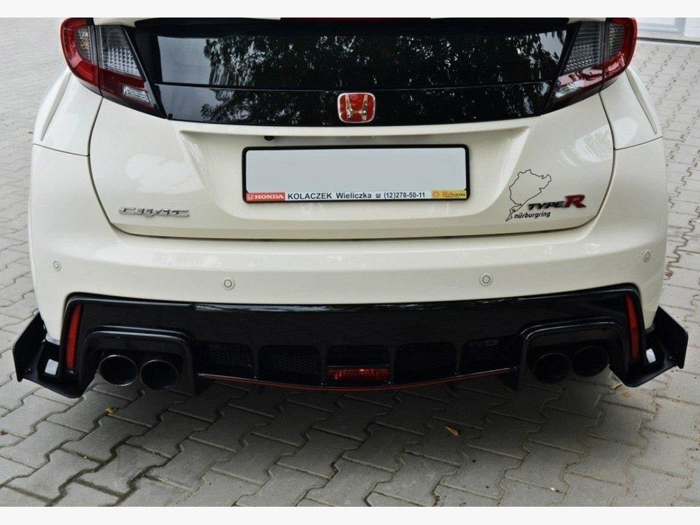 Racing Rear Side Splitters Honda Civic IX Type R - 5 