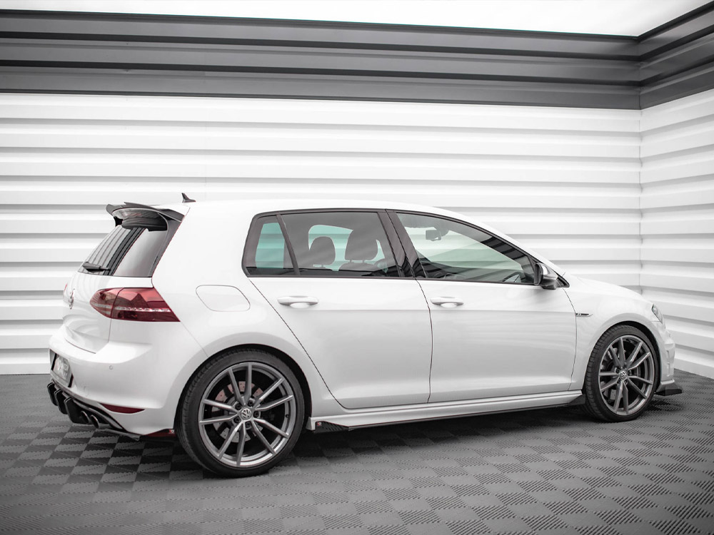 Street PRO Side Skirts Diffusers + Flaps VW Golf R Mk7 - 2 