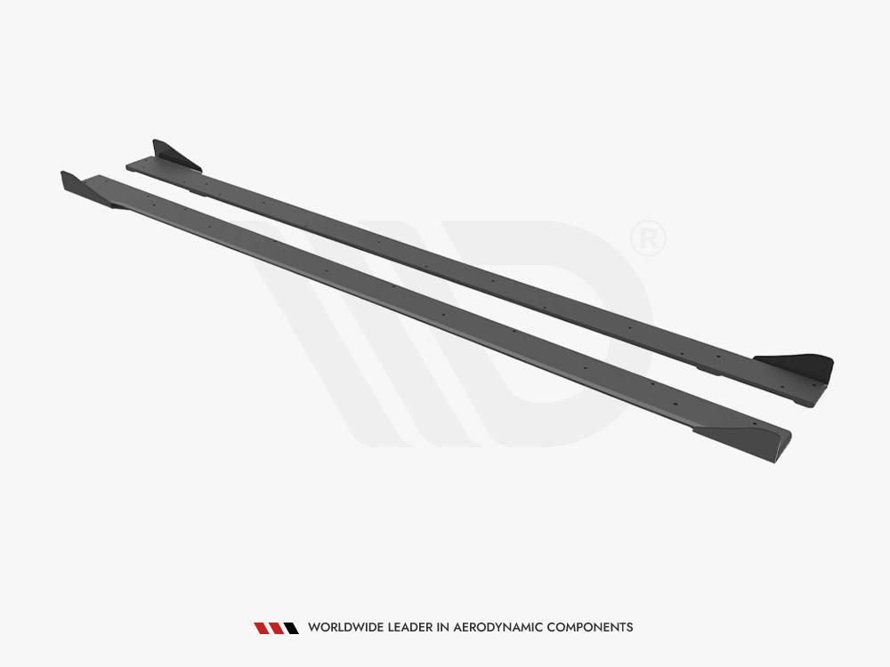 Street PRO Side Skirts Diffusers + Flaps VW Golf R Mk7 - 4 