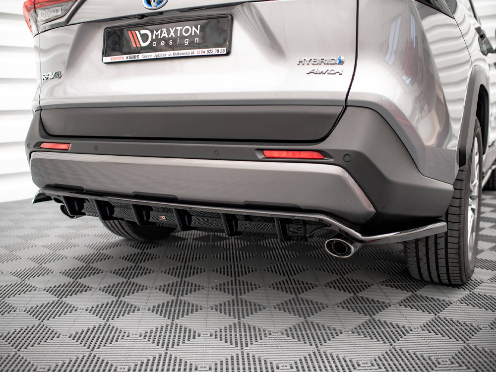 Rear Splitter (Vertical Bars) Toyota RAV4 Mk5 - 3 