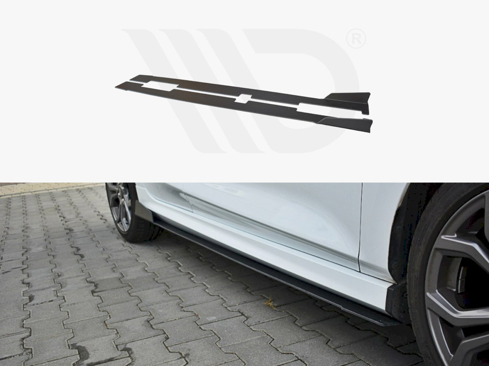 Racing Side Skirts Diffusers V.1 Ford Fiesta MK8 ST / St-line - 1 