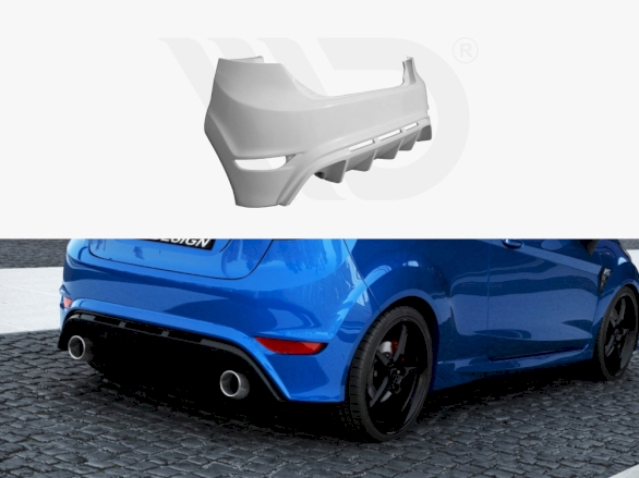 Rear Bumper Ford Fiesta MK 7 Pre-facelift & Facelift (Focus RS Look)