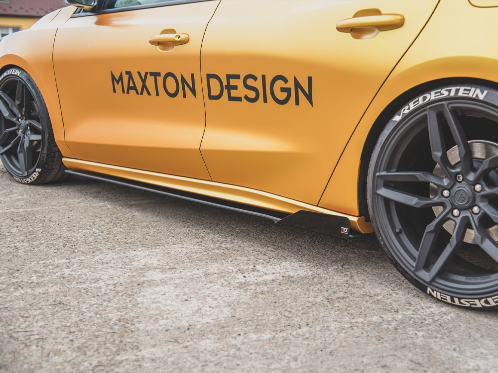 Street PRO Side Skirt Diffusers + Flaps Ford Focus ST / ST-Line Mk4 - 3 