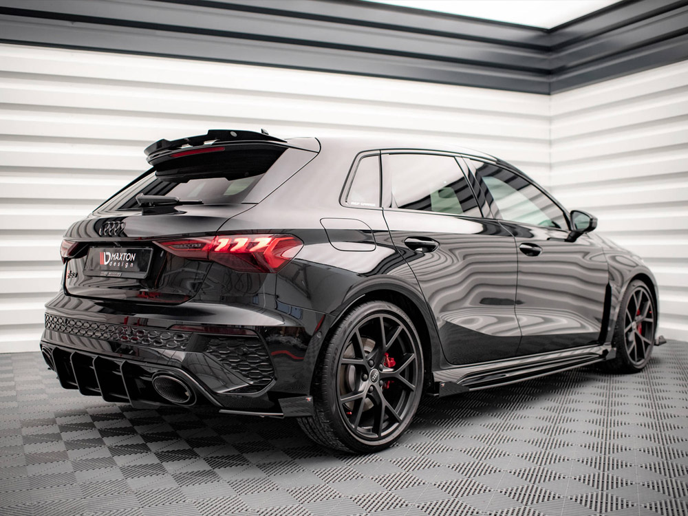 Street PRO Rear Side Splitters + Flaps Audi RS3 Sportback 8Y - 2 