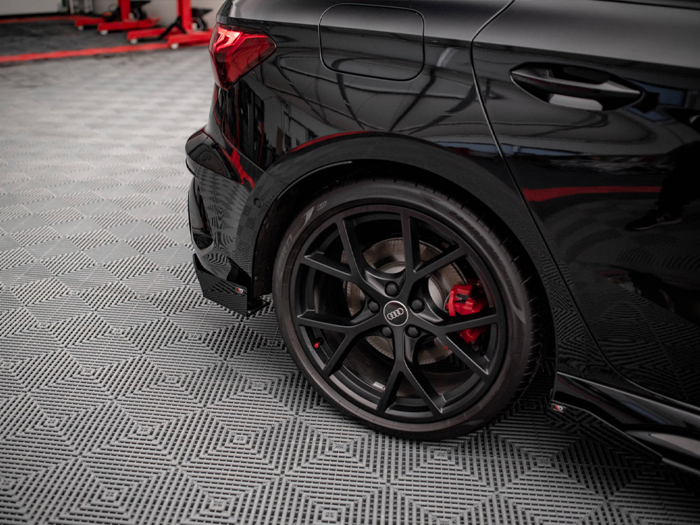 Street PRO Rear Side Splitters + Flaps Audi RS3 Sportback 8Y - 4 