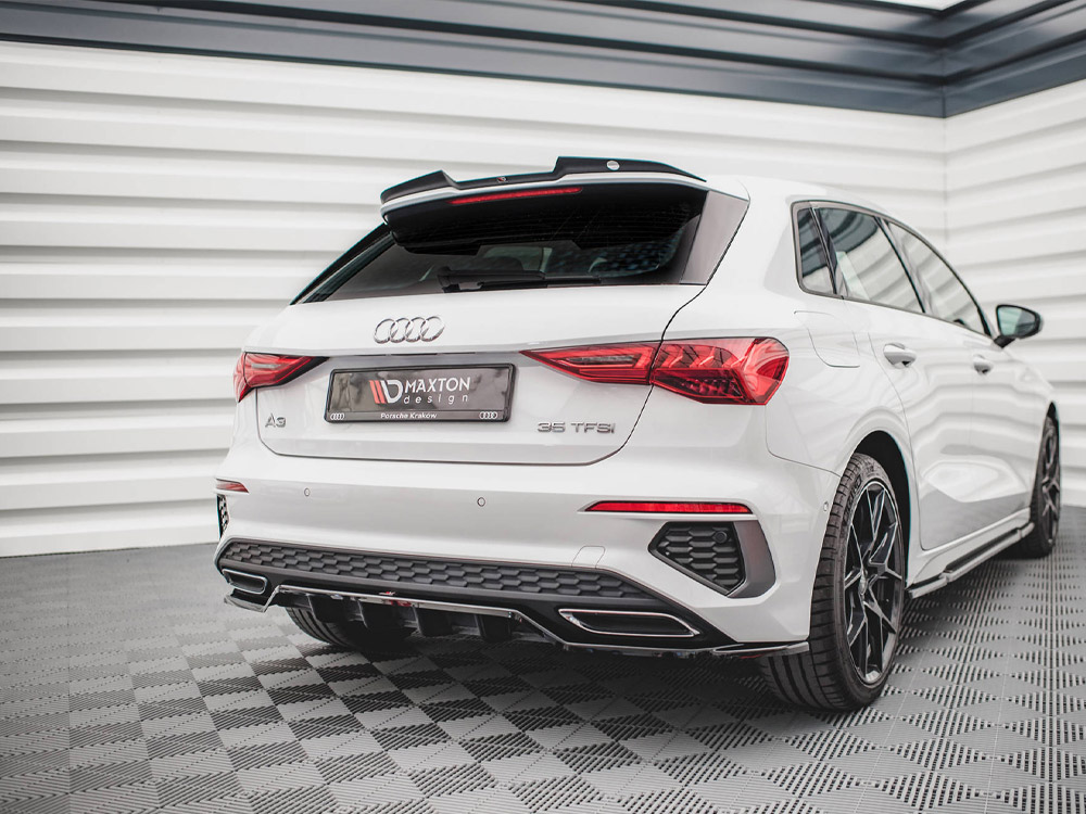 Rear Splitter (Vertical Bars) Audi A3 S-Line Sportback 8Y - 2 