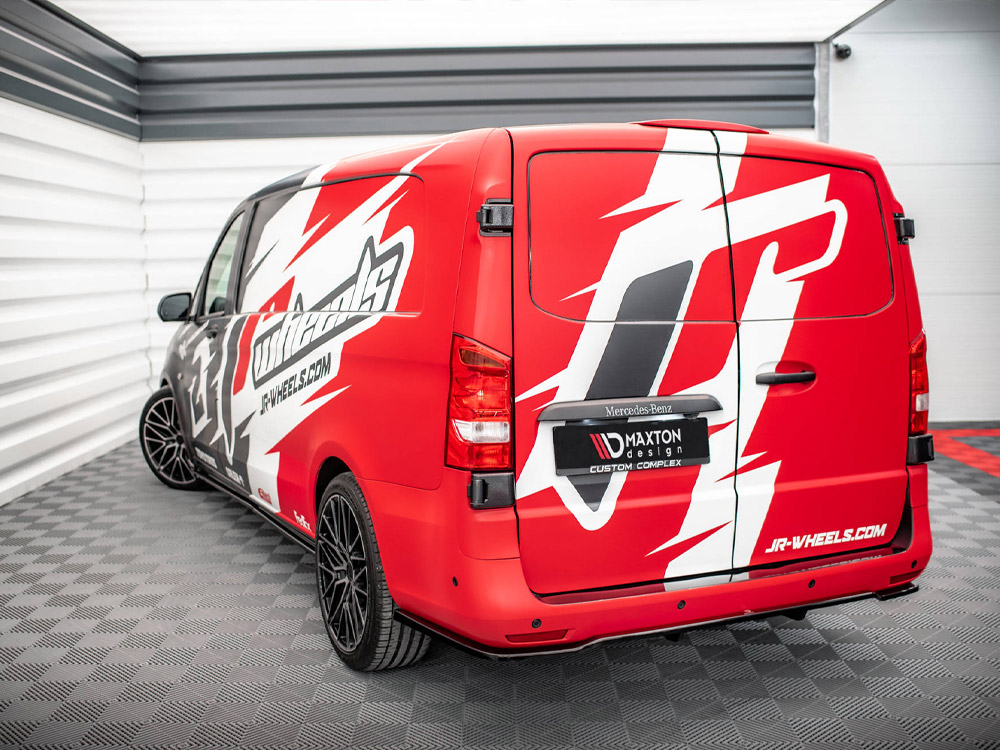 Rear Splitter (Vertical Bars) Mercedes Long / V Long W447 Facelift - 2 