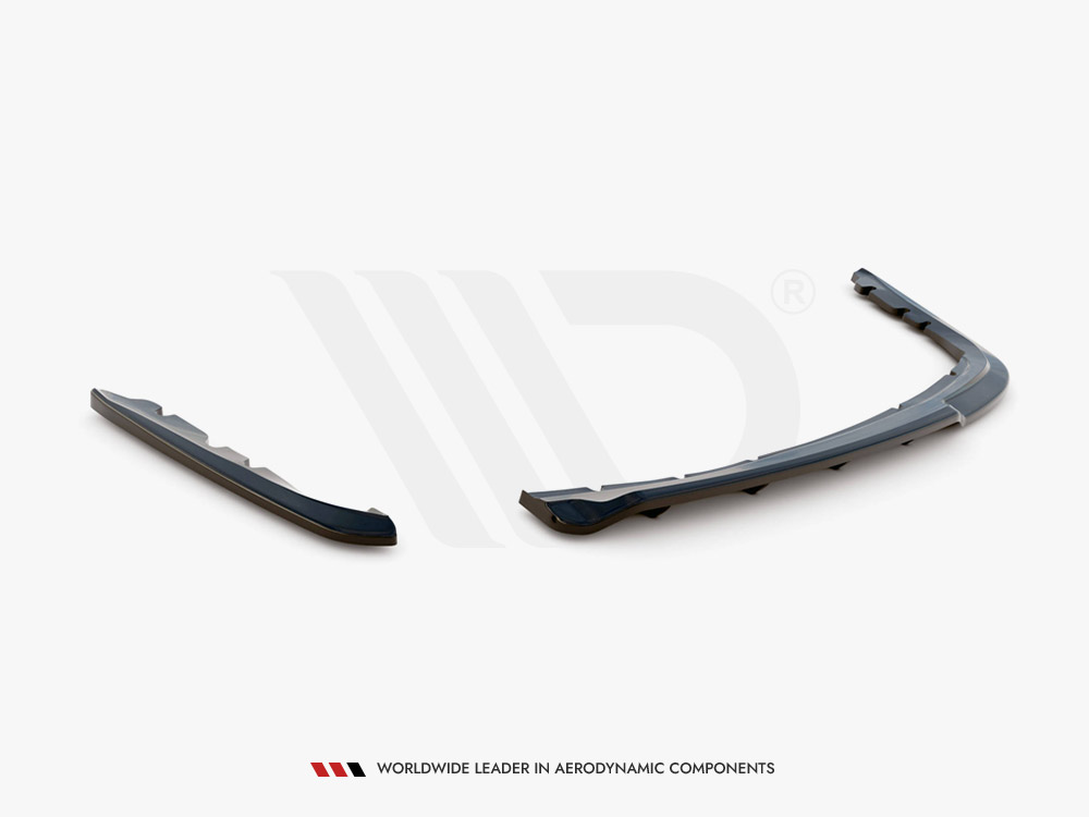 Central Rear Splitter (Vertical Bars) BMW 3 Sedan E90 (2004-2008) - 5 