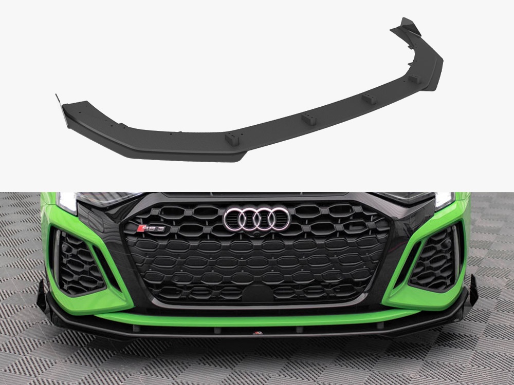 Street PRO Front Splitter V.1 + Flaps Audi RS3 8Y Sedan - 1 