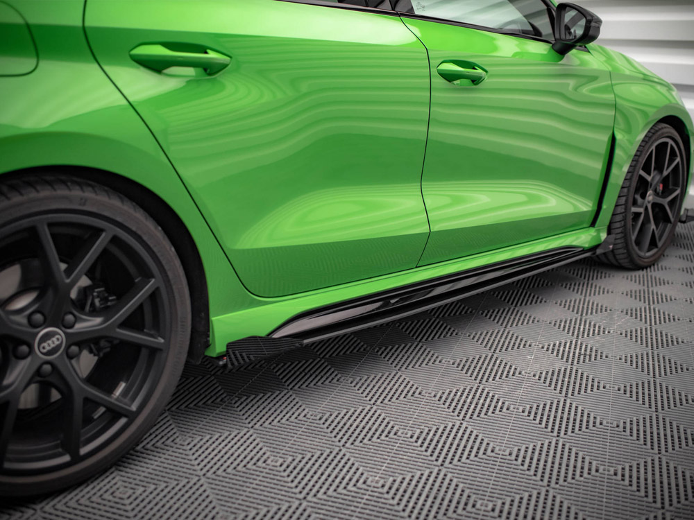 Street PRO Side Skirts Diffusers + Flaps Audi RS3 Sedan 8Y - 3 