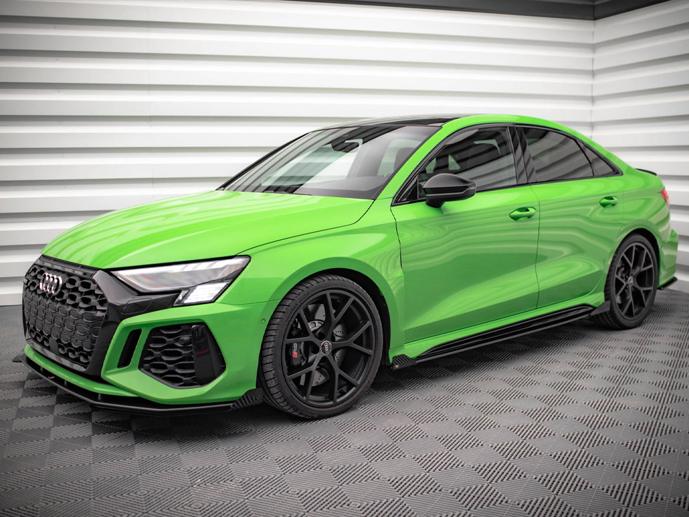 Street PRO Side Skirts Diffusers + Flaps Audi RS3 Sedan 8Y - 2 